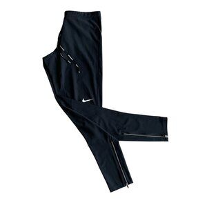 Nike Men's Dri-Fit Running Athletic Tights Black Style # 519985, Size Large